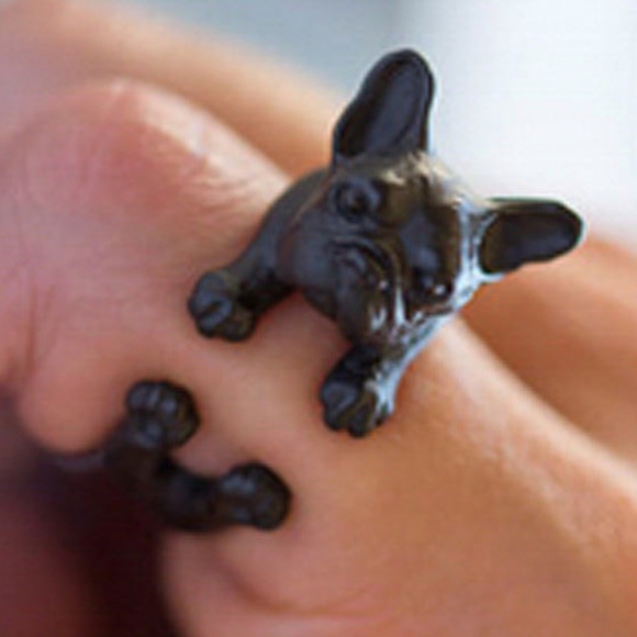 1 Left Frenchie dog ring puppy animal grumpy face - Picture 4 of 4